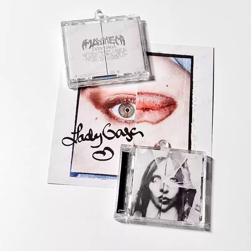 Lady Gaga Mini CD  Keychain NFC