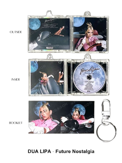 Dua Lipa Mini CD  Keychain NFC