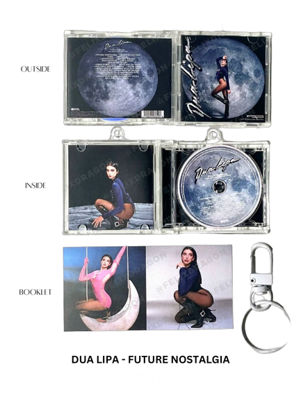 Dua Lipa Mini CD  Keychain NFC