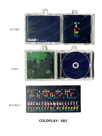 Coldplay Mini CD  Keychain NFC