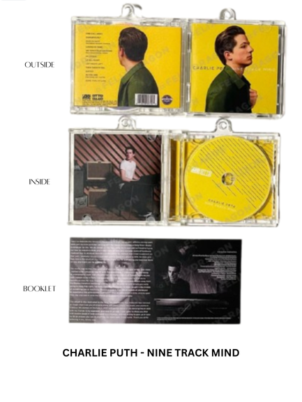 Charlie Puth Mini CD  Keychain NFC