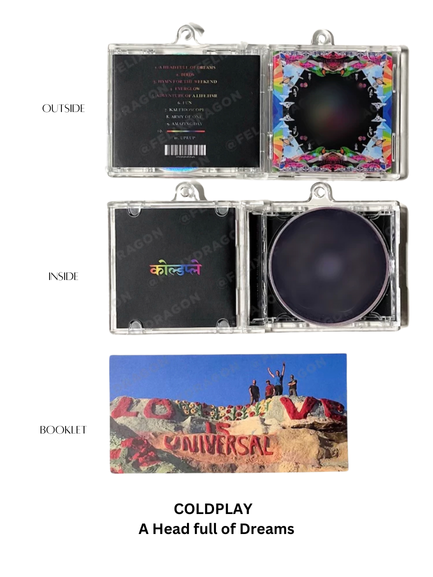 Coldplay Mini CD  Keychain NFC