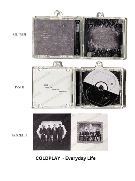 Coldplay Mini CD  Keychain NFC