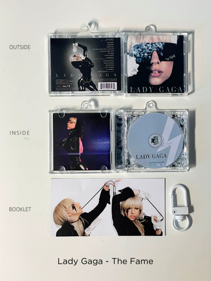 Lady Gaga Mini CD  Keychain NFC