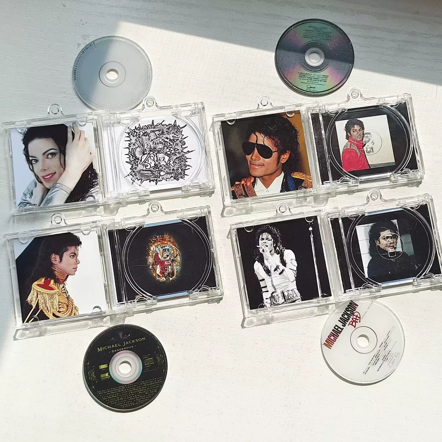 Michael Jackson Mini CD  Keychain NFC