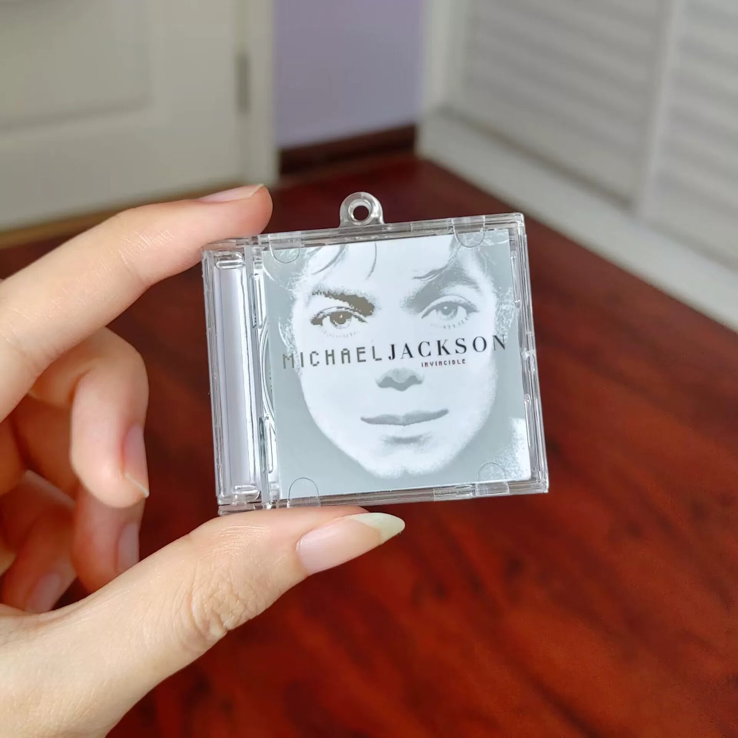 Michael Jackson Mini CD  Keychain NFC