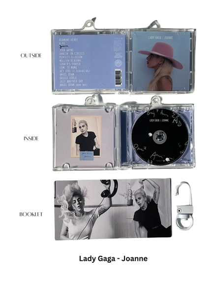 Lady Gaga Mini CD  Keychain NFC