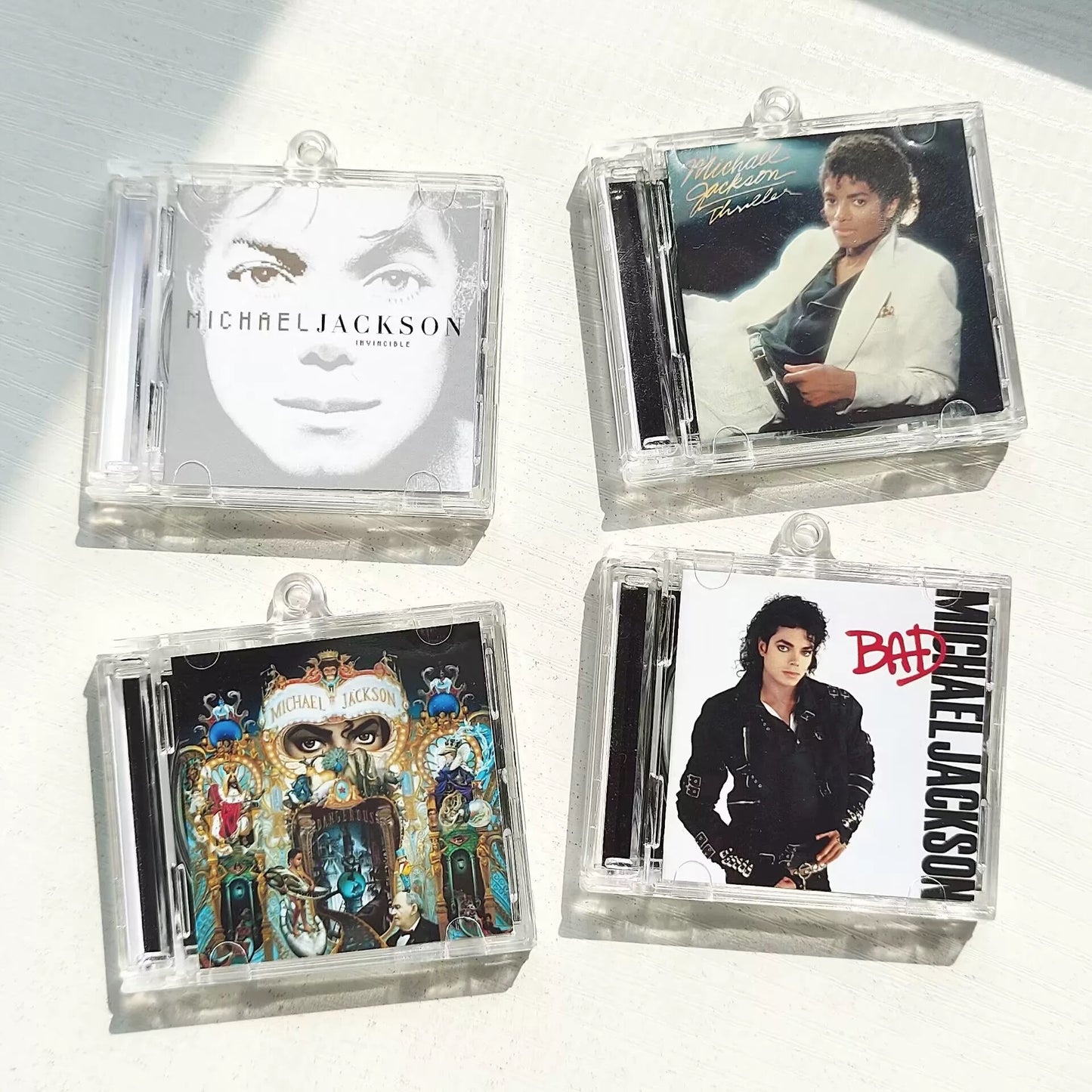 Michael Jackson Mini CD  Keychain NFC