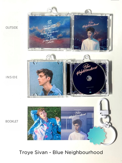 Troye Sivan Mini CD  Keychain NFC