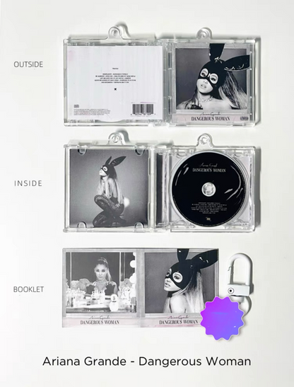 Ariana Grande Mini CD  Keychain NFC