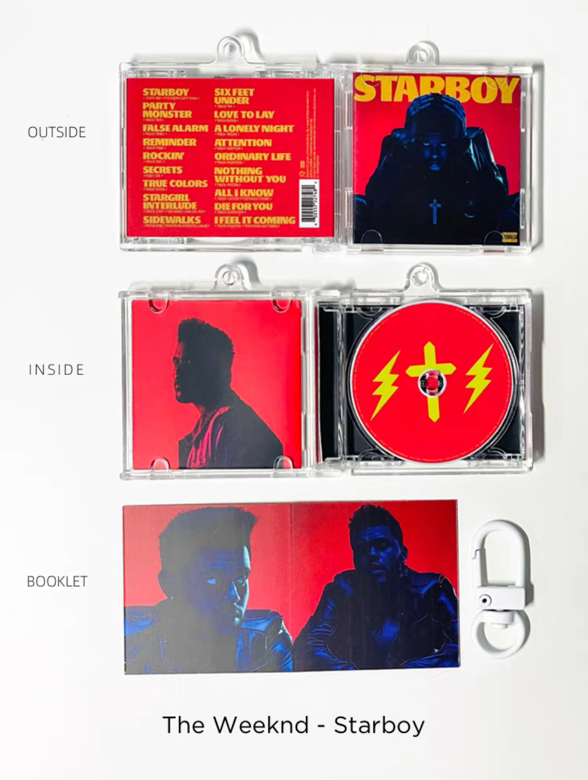 The Weeknd Mini CD  Keychain NFC