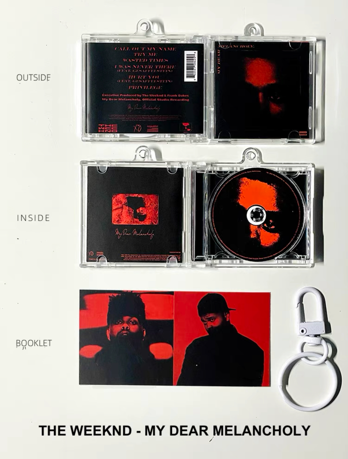 The Weeknd Mini CD  Keychain NFC