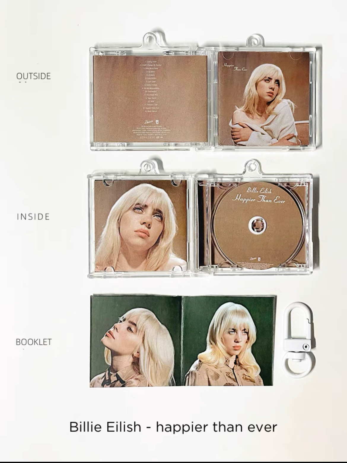 Billie Eilish Mini CD  Keychain NFC