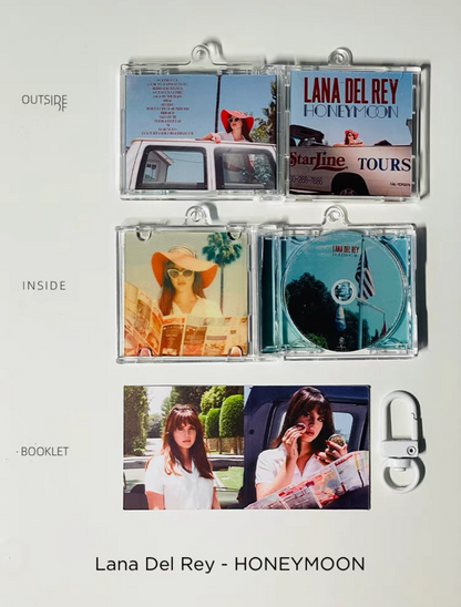 Lana Del Rey Mini CD  Keychain NFC