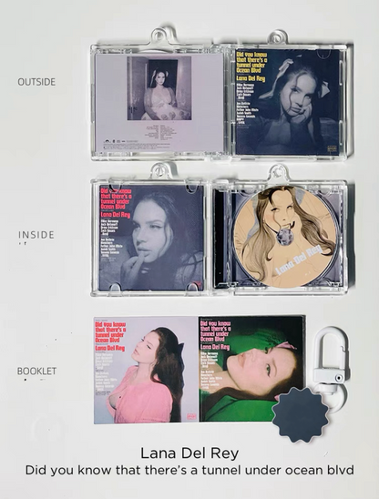 Lana Del Rey Mini CD  Keychain NFC