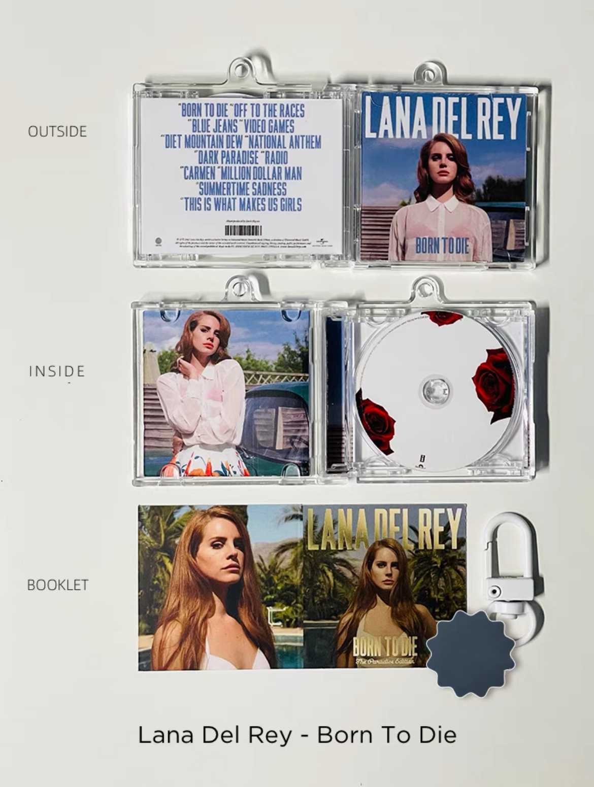 Lana Del Rey Mini CD  Keychain NFC