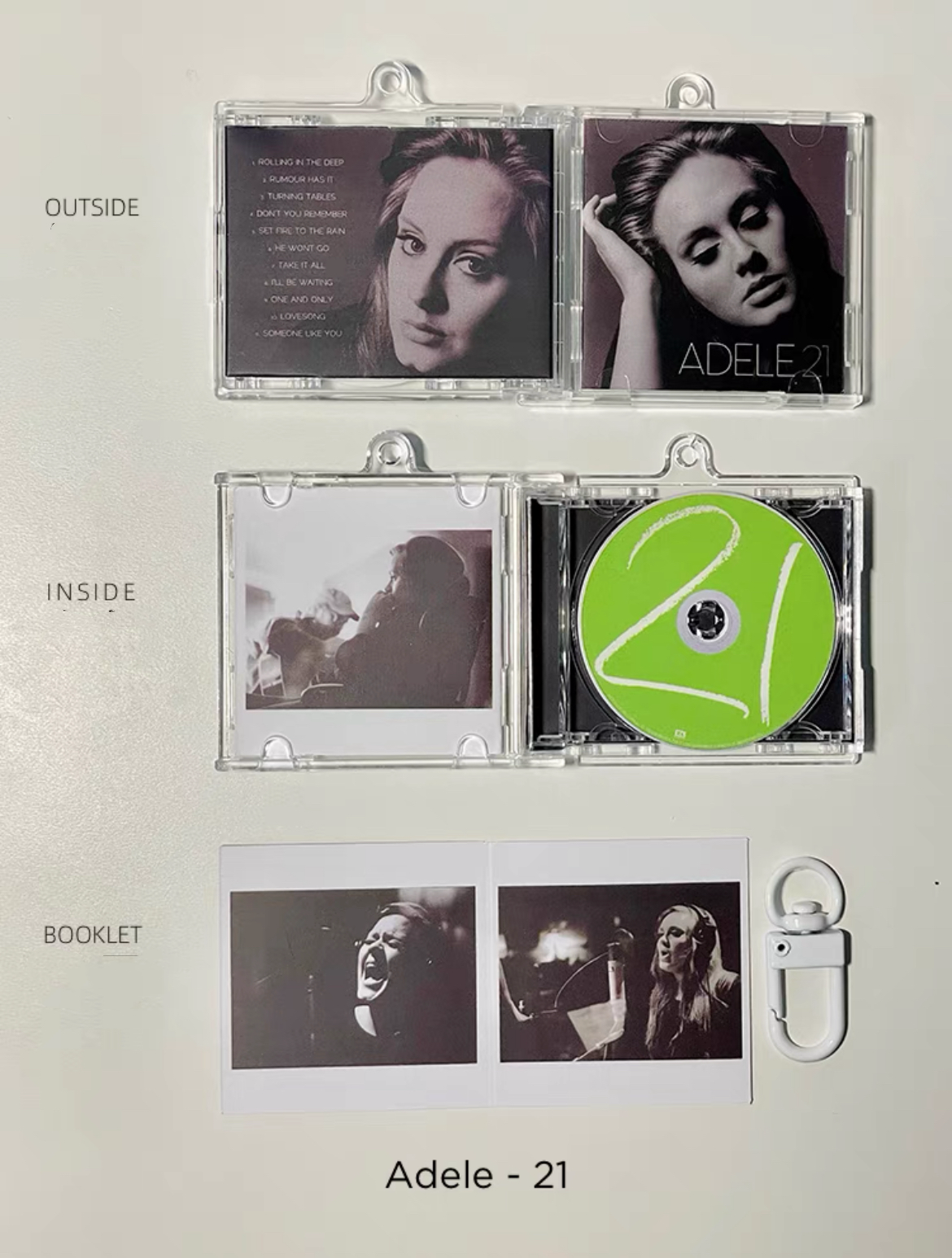 Adele Mini CD  Keychain NFC