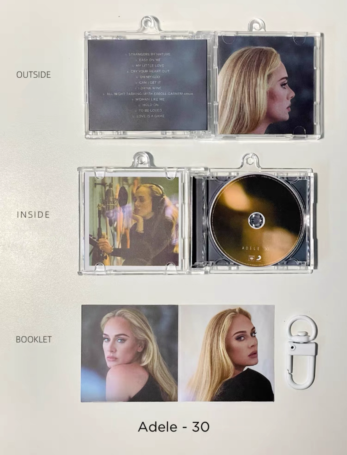 Adele Mini CD  Keychain NFC