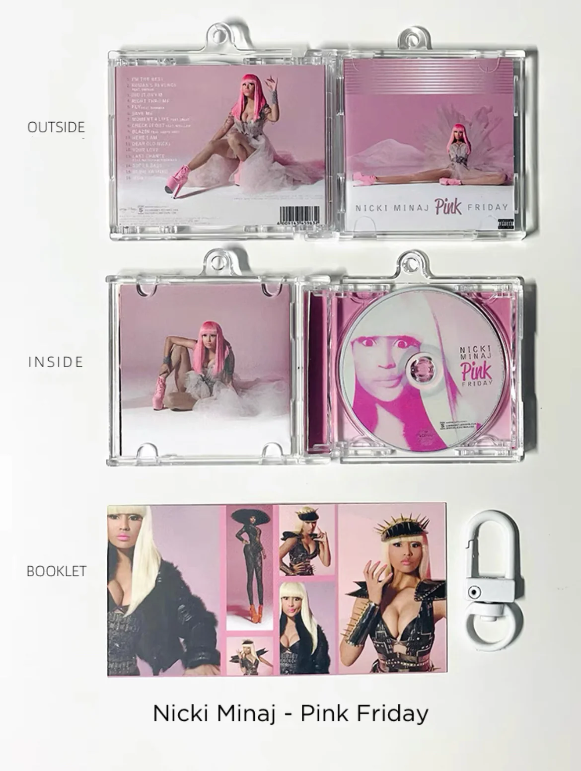 Nicki Minaj Mini CD  Keychain NFC