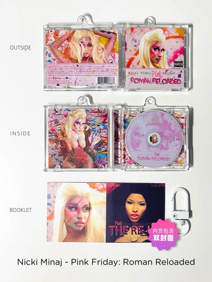 Nicki Minaj Mini CD  Keychain NFC