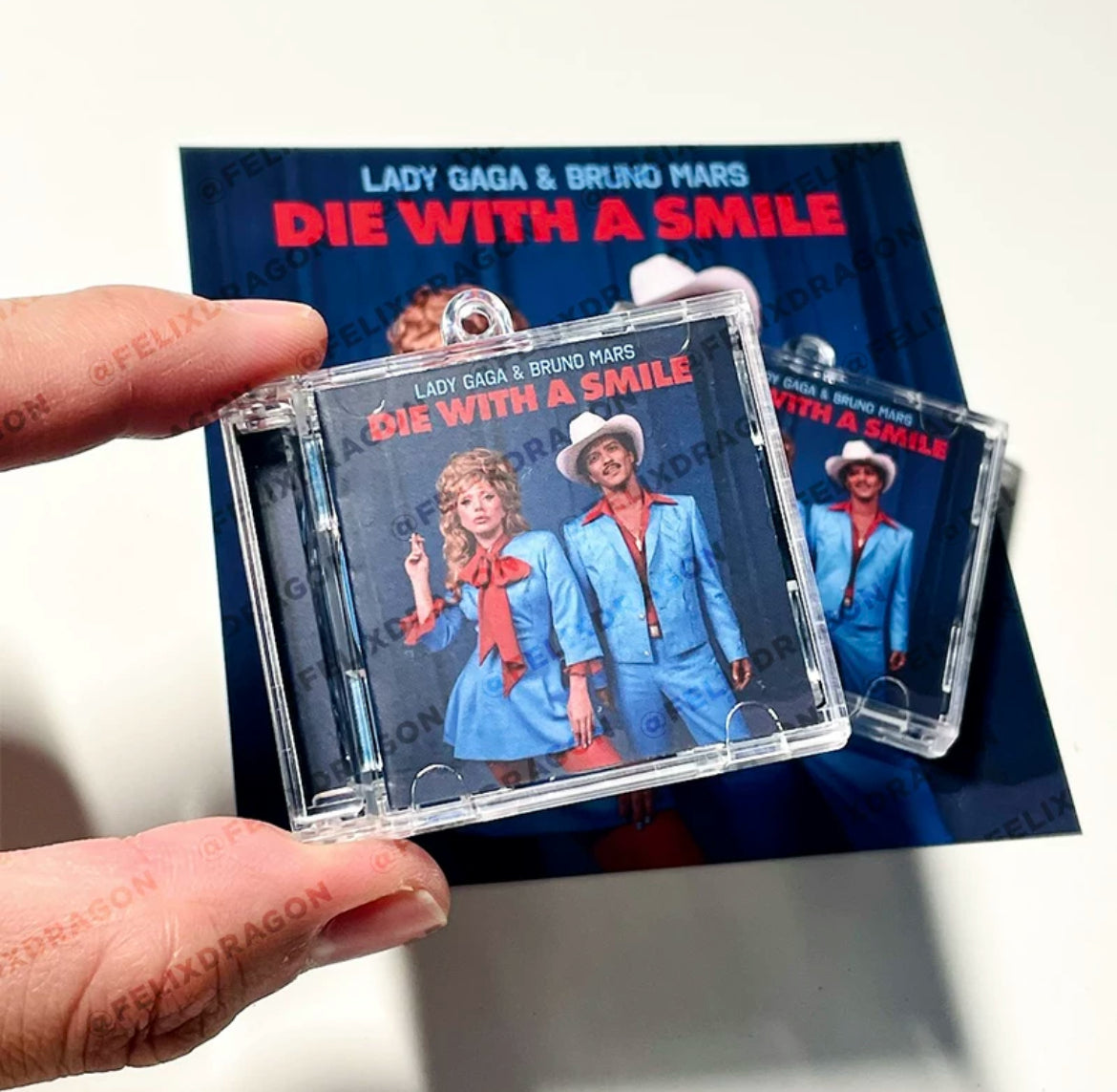 Bruno Mars Mini CD  Keychain NFC