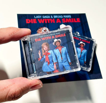 Bruno Mars Mini CD  Keychain NFC