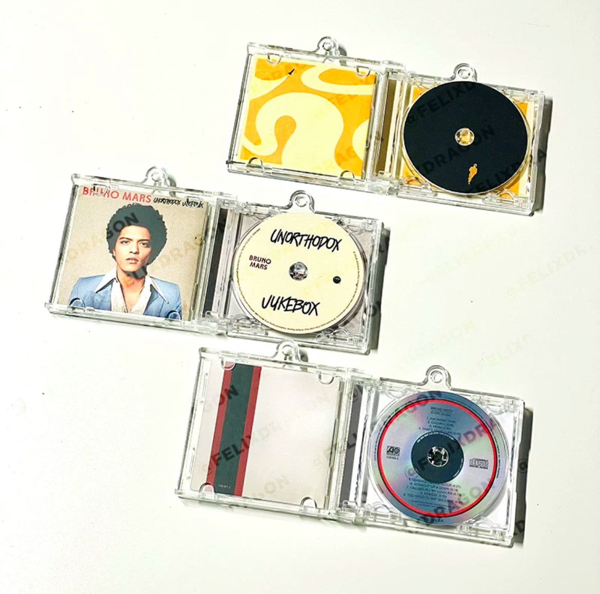 Bruno Mars Mini CD  Keychain NFC