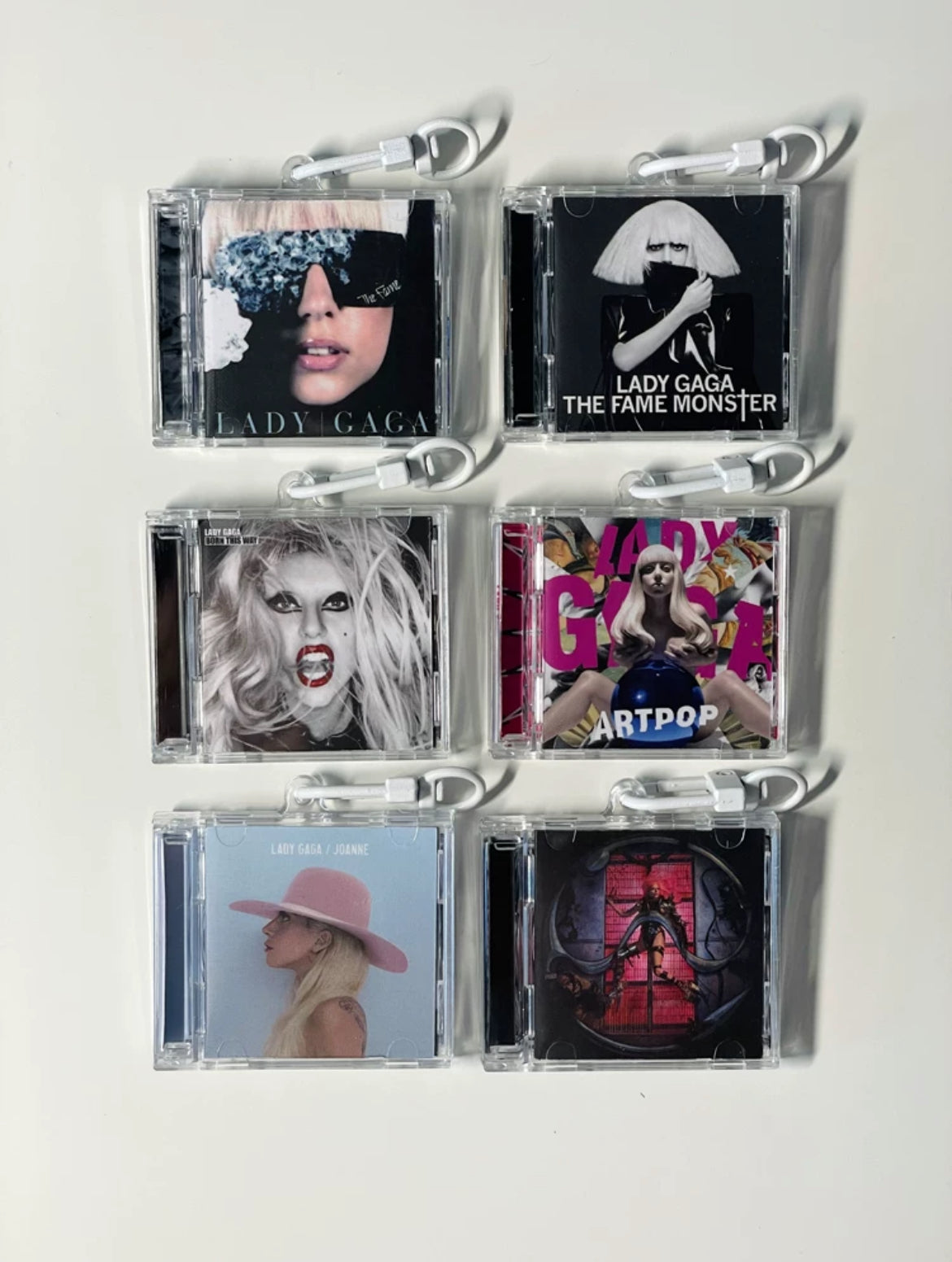 Lady Gaga Mini CD  Keychain NFC