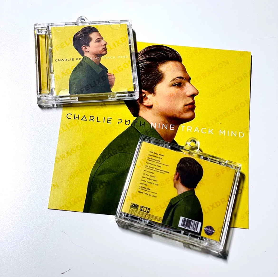 Charlie Puth Mini CD  Keychain NFC