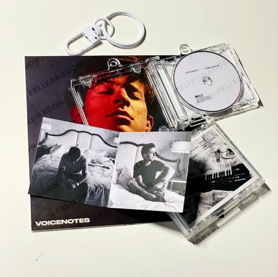 Charlie Puth Mini CD  Keychain NFC