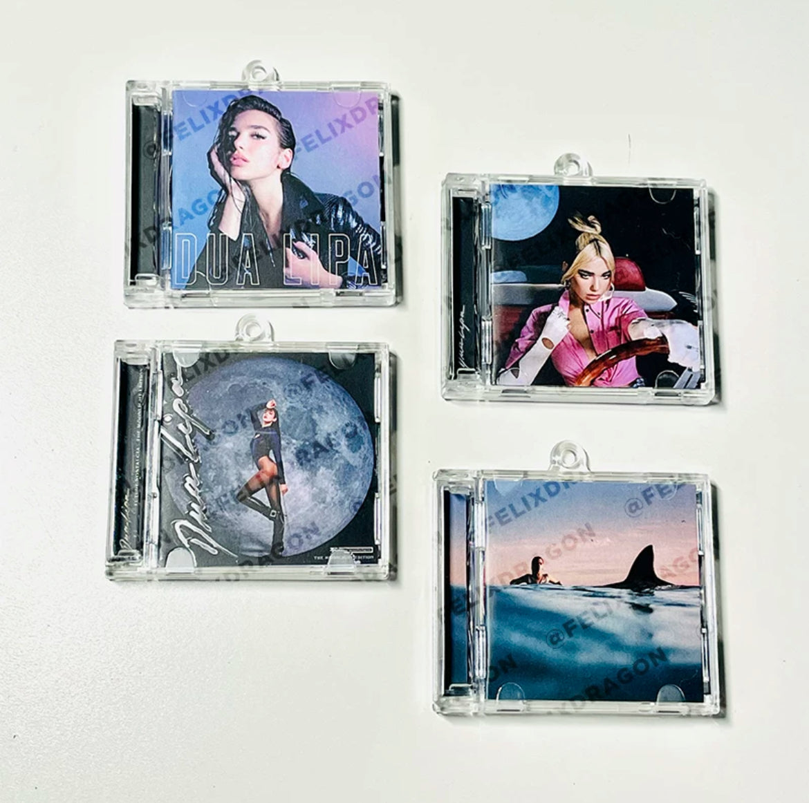 Dua Lipa Mini CD  Keychain NFC