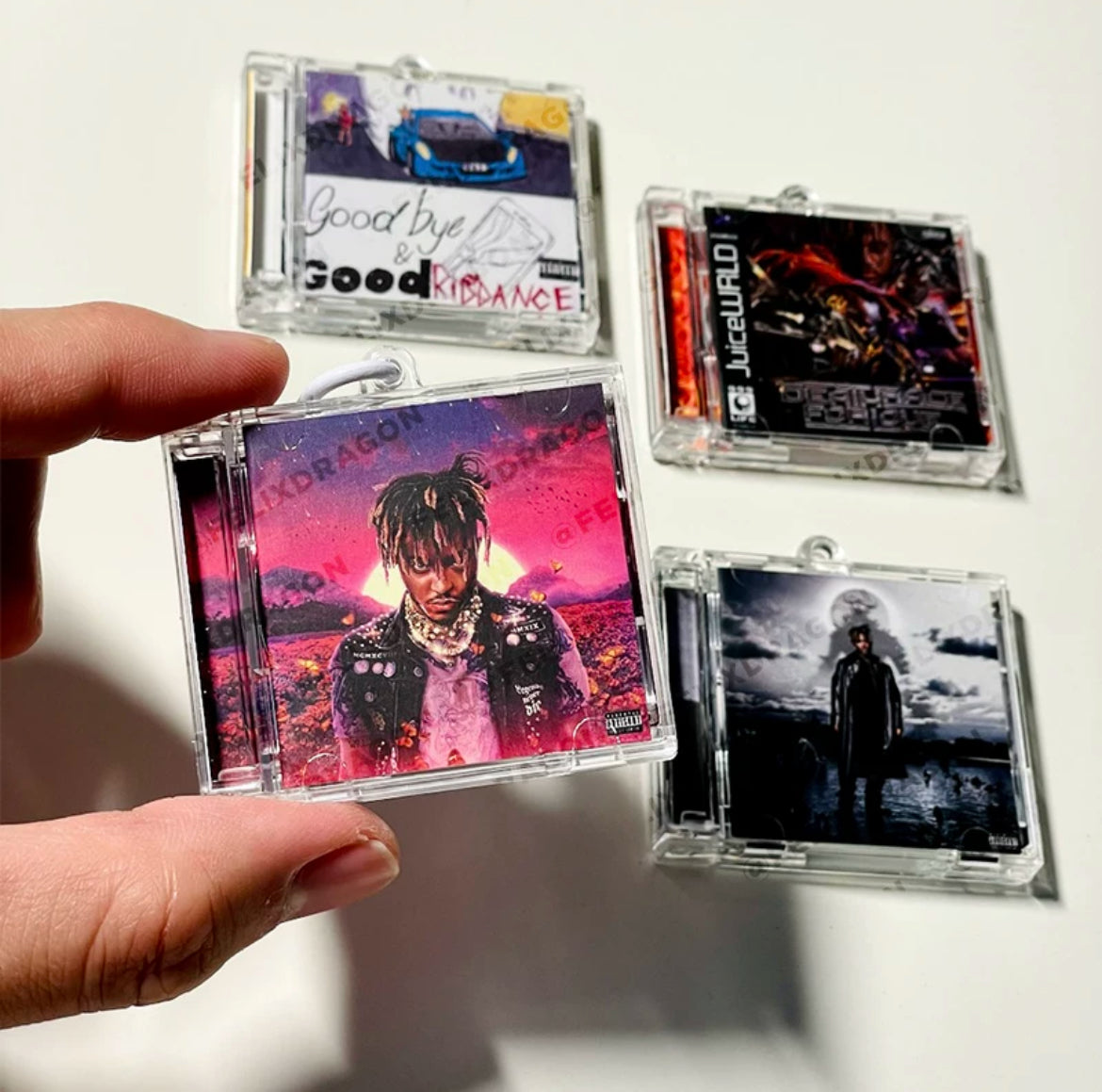 Juice Wrld Mini CD  Keychain NFC