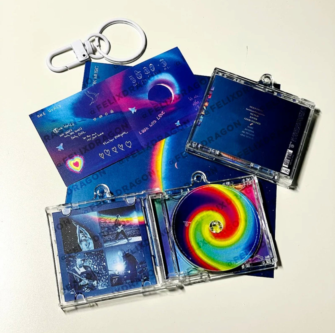 Coldplay Mini CD  Keychain NFC