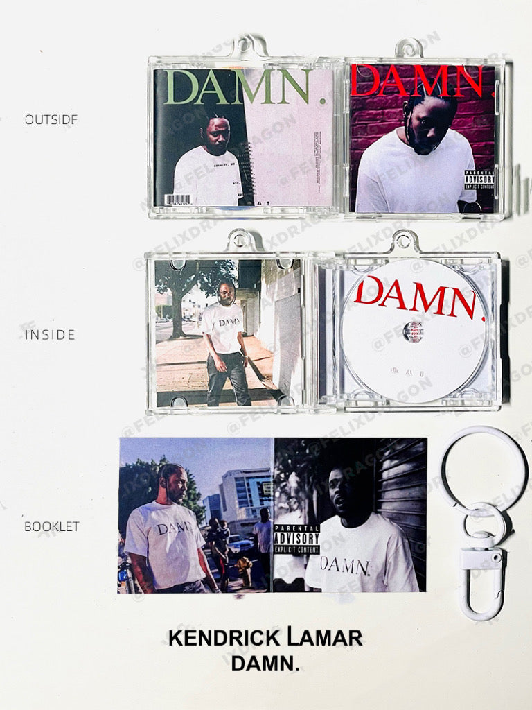 Kendrick Lamar Mini CD  Keychain NFC