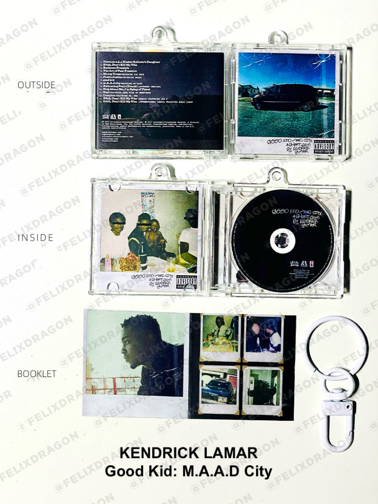 Kendrick Lamar Mini CD  Keychain NFC