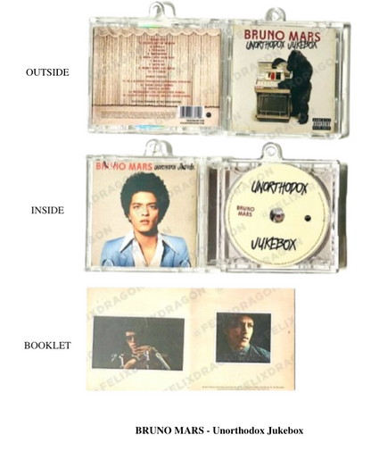 Bruno Mars Mini CD  Keychain NFC